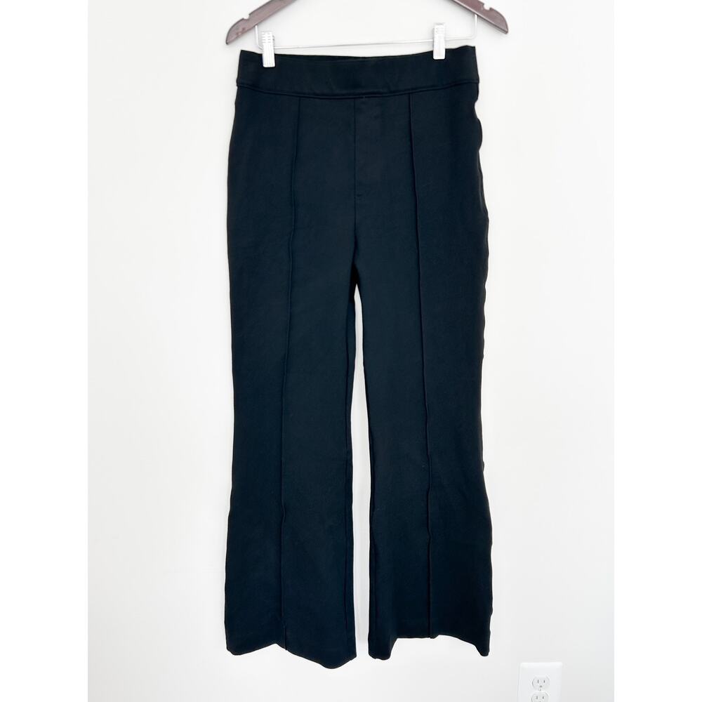 Spanx High Rise The Perfect Ponte Flare Pant in Size Large Black $158